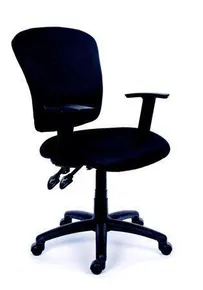 Chefsessel, Textil, Gestell schwarz, MaYAH Active, schwarz